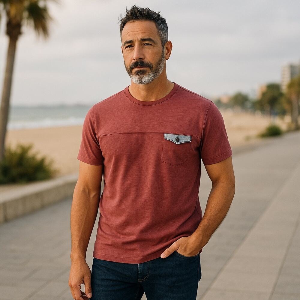Mens BOSS Pocket Tee Shirt Large